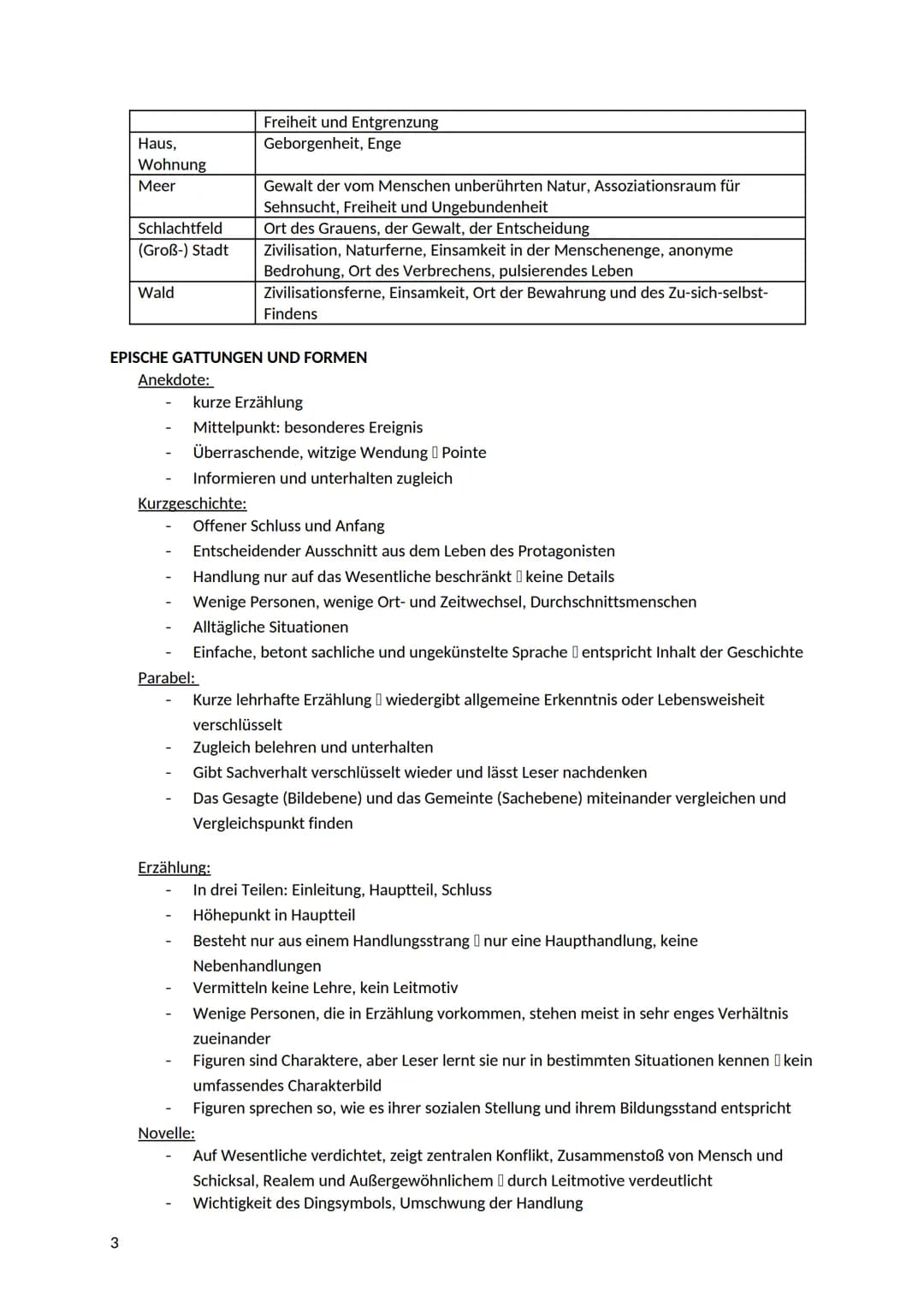 PROSA, DRAMA, LYRIK
1. PROSA
ERZÄHLER UND ERZÄHLERSTANDPUNKT
Erzählerperspektive:
1
●
●
Abitur - Zusammenfassung: Deutsch
1. Person Singular