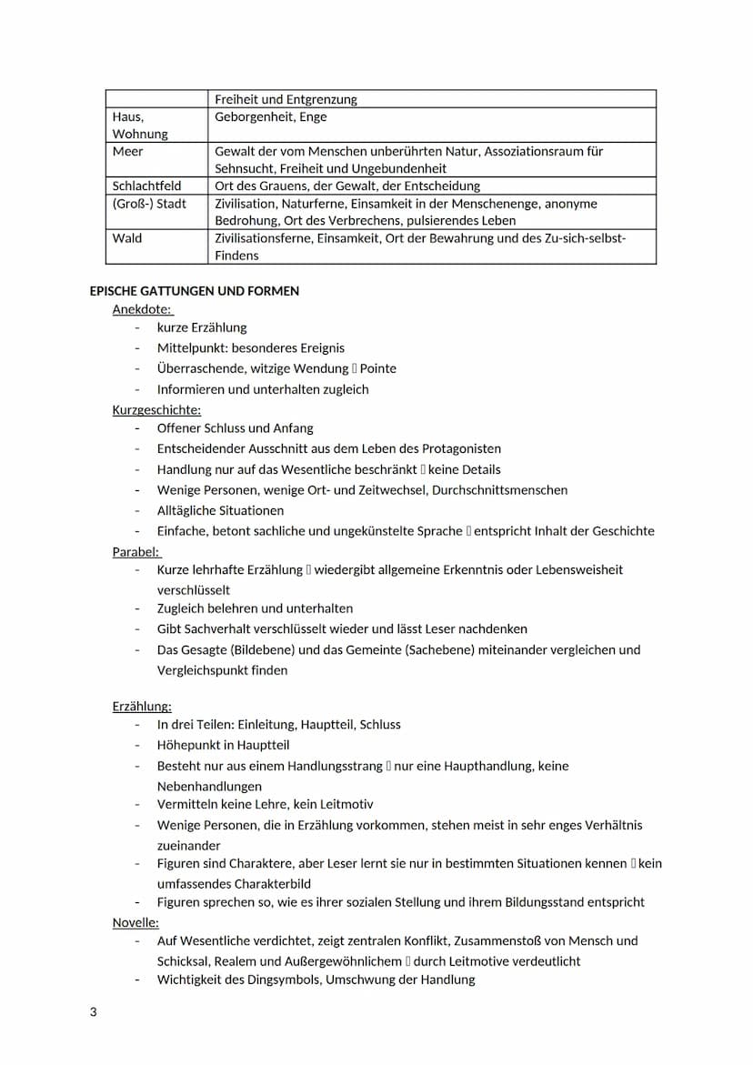 PROSA, DRAMA, LYRIK
1. PROSA
ERZÄHLER UND ERZÄHLERSTANDPUNKT
Erzählerperspektive:
1
●
●
Abitur - Zusammenfassung: Deutsch
1. Person Singular