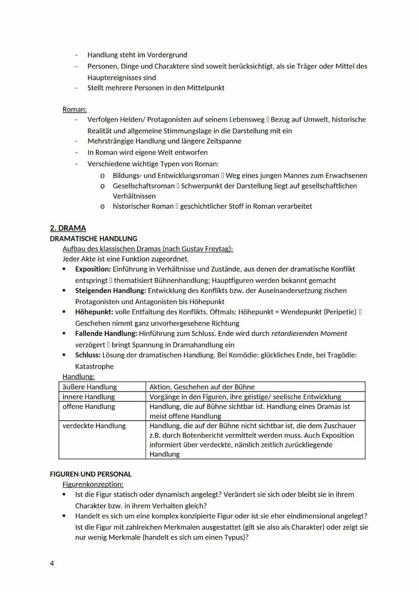 PROSA, DRAMA, LYRIK
1. PROSA
ERZÄHLER UND ERZÄHLERSTANDPUNKT
Erzählerperspektive:
1
●
●
Abitur - Zusammenfassung: Deutsch
1. Person Singular