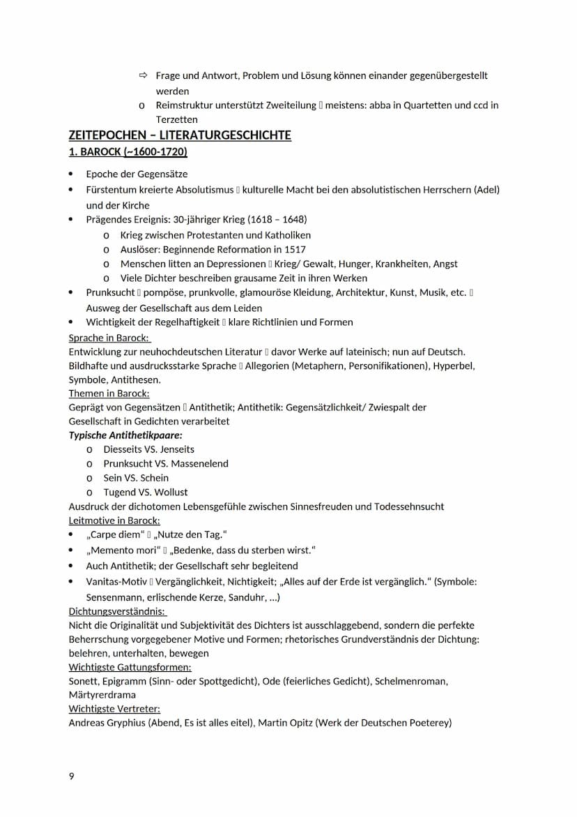 PROSA, DRAMA, LYRIK
1. PROSA
ERZÄHLER UND ERZÄHLERSTANDPUNKT
Erzählerperspektive:
1
●
●
Abitur - Zusammenfassung: Deutsch
1. Person Singular