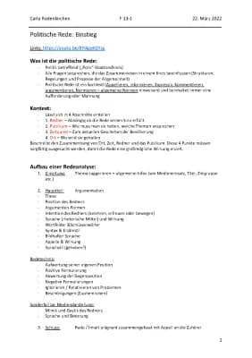 Know Politische Rede / Redeanalyse thumbnail