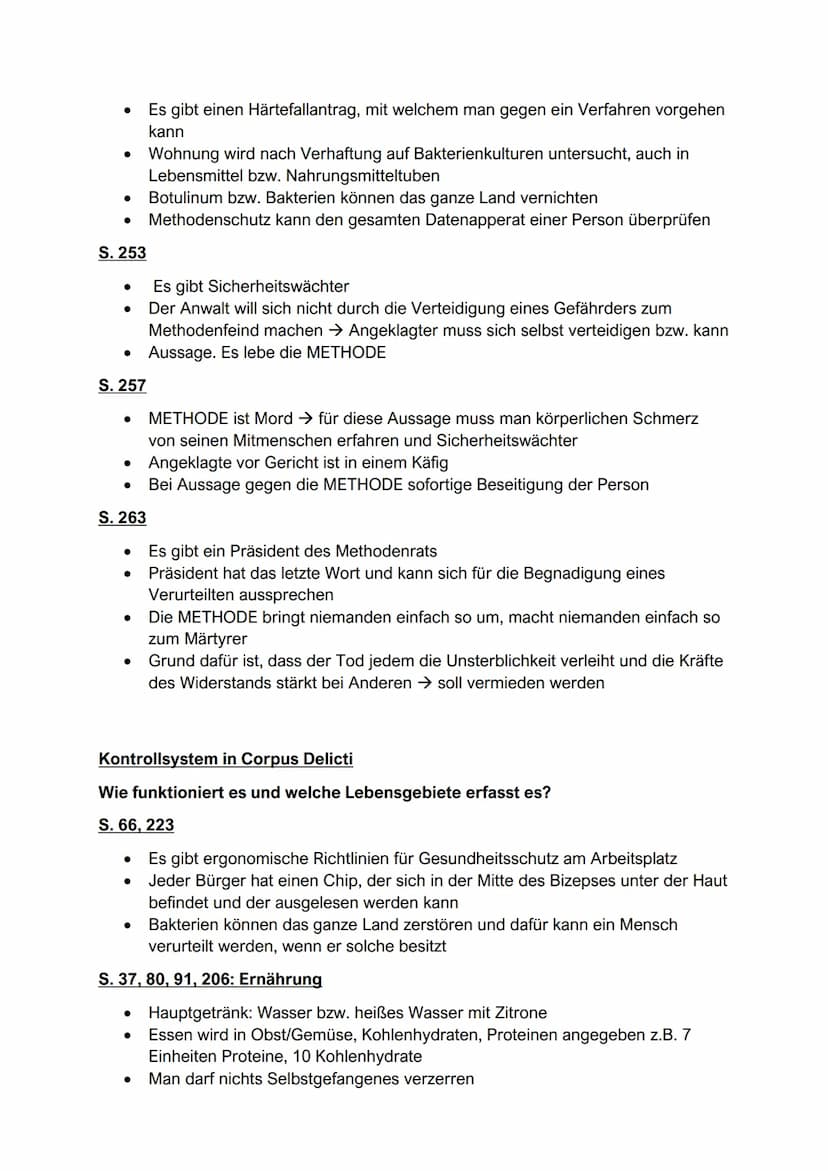 Grundzüge des Herrschaftssystems in Corpus Delicti
S. 36 f.
●
●
S. 140
●
●
●
●
Es wird sich auf eine Tatsache berufen, die sich aus der Exis