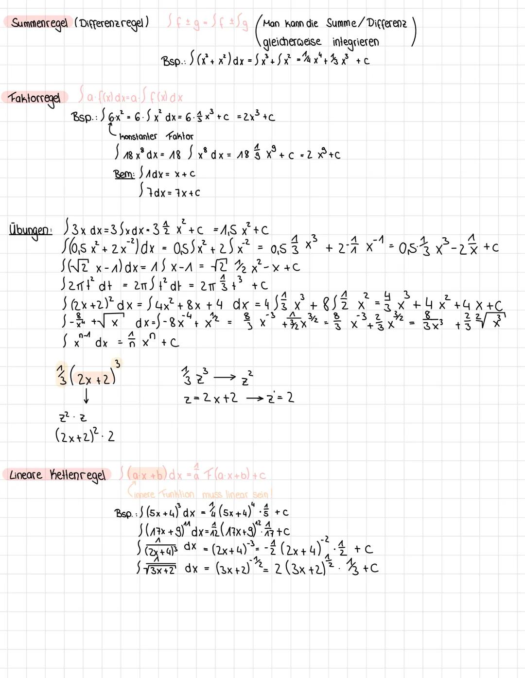 A4 Integralrechnung
4.1 Stamm funktion & unbestimmtes Integral
Integral-
Zeichen
Ausgangs funktion F(x)
Stamm funktion
-Funktions-
variable
