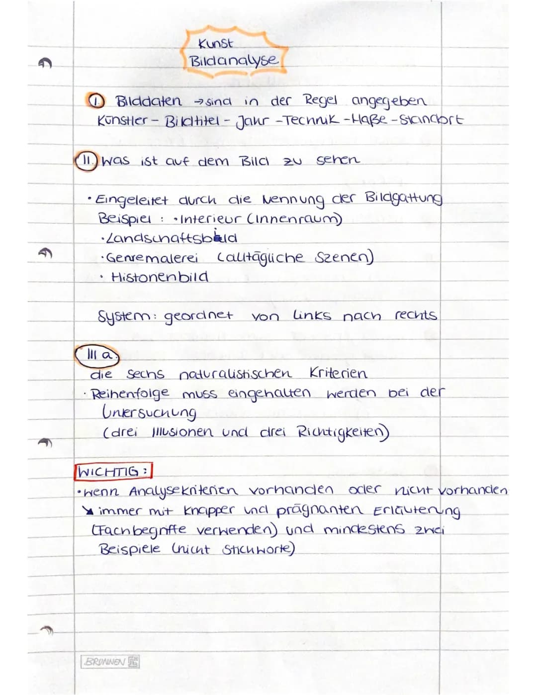 Bildanalyse: Naturalismuskriterien Kunst & Beispiel PDF