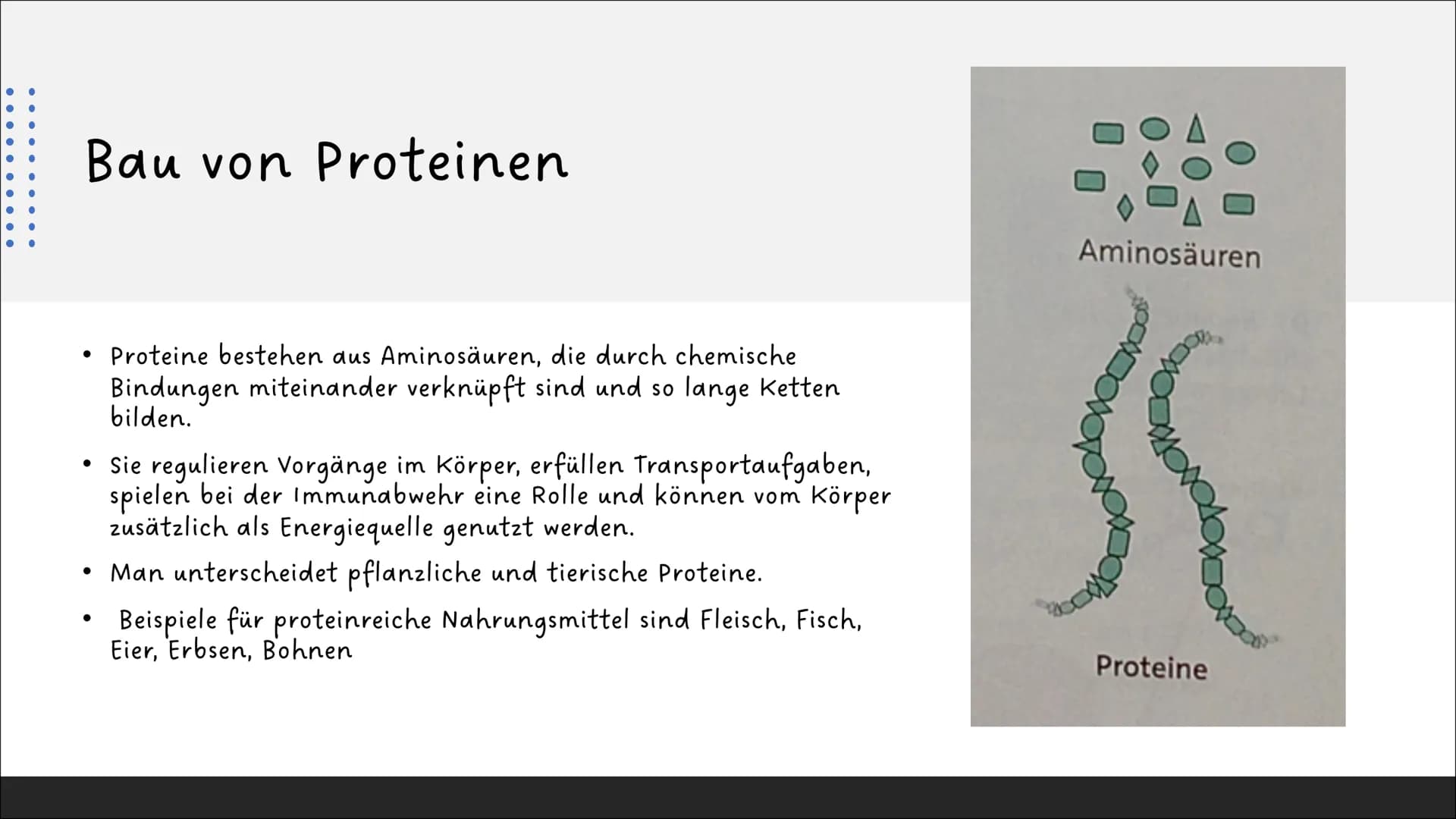 Ernährung
und
Verdauung
Pflanzliche und tierische
Nahrungsmittel
Kohlenhydrate, Fette,
Proteine
Baustoffe und
Betriebsstoffe
Die Arbeitsweis