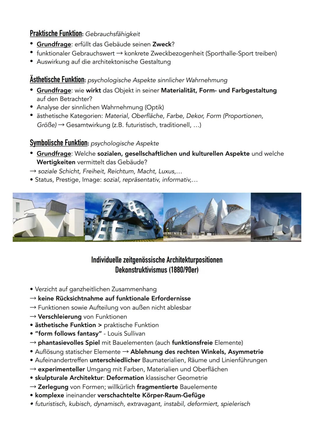 ●
Kulturhistorischer Kontext:
Gegenposition: Revision der Moderne
• Kritik an Übertonung des Funktionalismus und rein rationaler Gestaltung
