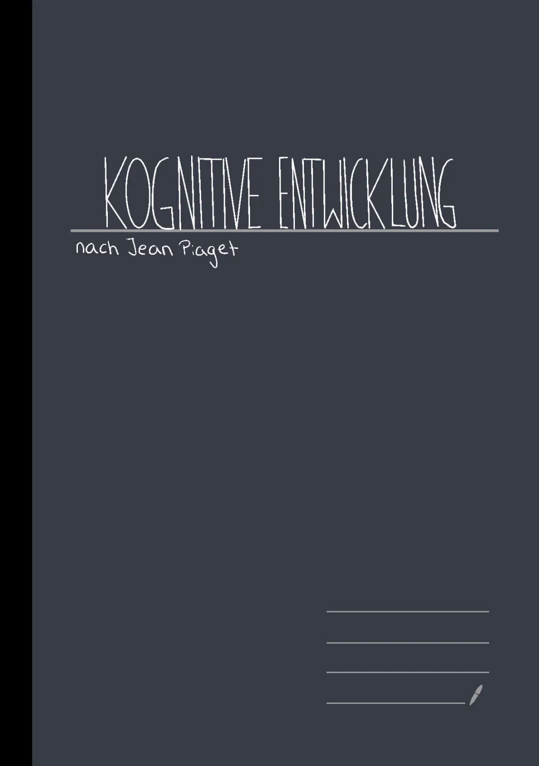 Kognitive Entwicklung nach Jean Piaget