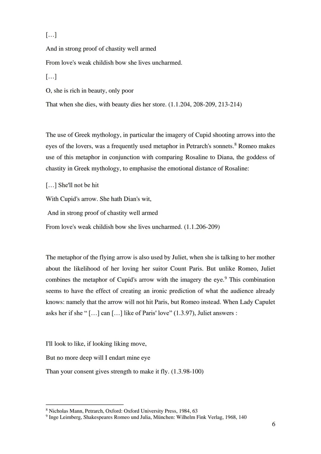 03 0060
SUED
Facharbeit
Concepts of love in Shakespeare's Romeo and Juliet
Romeo as a Petrarchan lover in the Elizabethan age?
Name
Stufe:
E