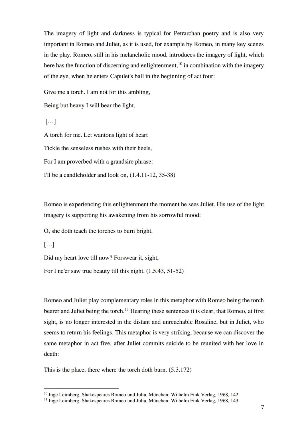 03 0060
SUED
Facharbeit
Concepts of love in Shakespeare's Romeo and Juliet
Romeo as a Petrarchan lover in the Elizabethan age?
Name
Stufe:
E