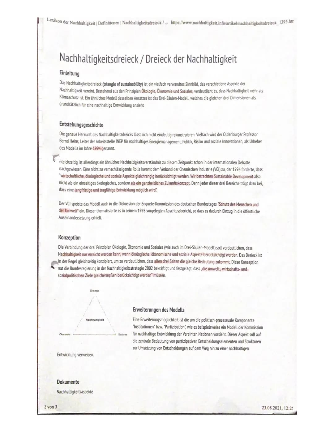 IQ
Nachhaltigkeit
Definition
Onter Nachhaltigkeit verstekt man, dass man
Rocksicht beim Verbrauch von Rohstoffen.
und anderen Schätzen der E