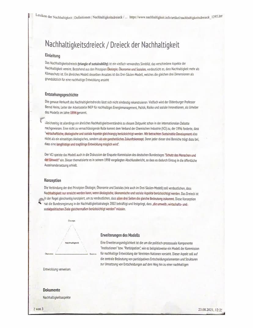 IQ
Nachhaltigkeit
Definition
Onter Nachhaltigkeit verstekt man, dass man
Rocksicht beim Verbrauch von Rohstoffen.
und anderen Schätzen der E
