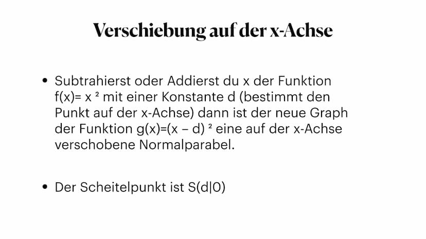 -6
g
h
i
4
3
2
A
-5 verschieben, Stauchen und strecken 5
-1
1
Parabeln
-2
-3
k
X
6 Normalparabel
• Die Formel für die Normalparabel
2
ist f(