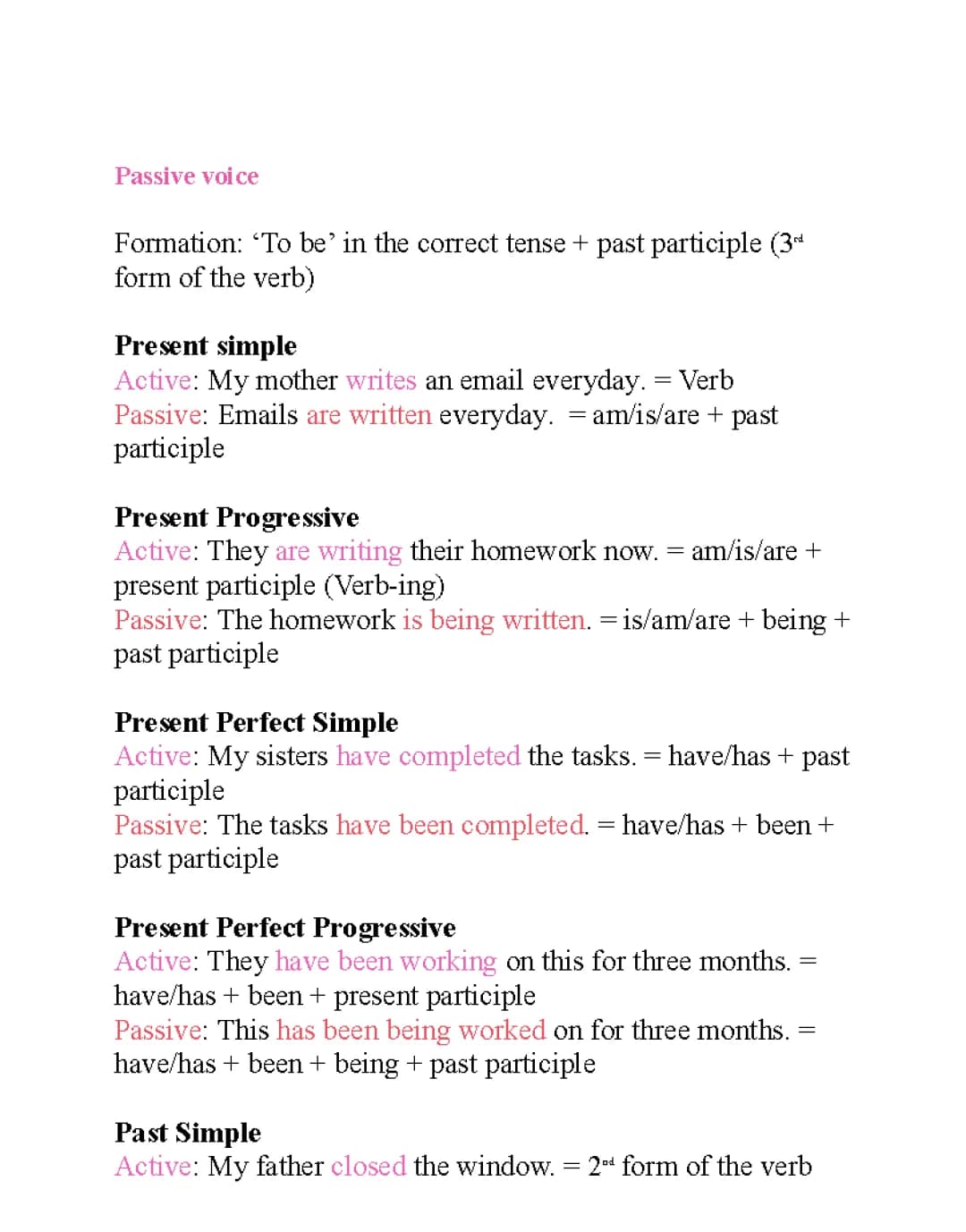 Passive Voice