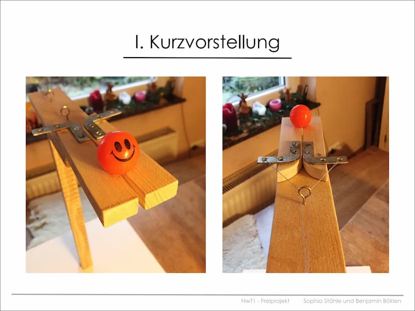  Bericht: NwT1-Freiprojekt
zum Thema Flummis und ihre Sprungkraft
Sophia Stähle
Benjamin Böklen
Klasse 10
Sindelfingen, den 27.12.2018
1 Abs