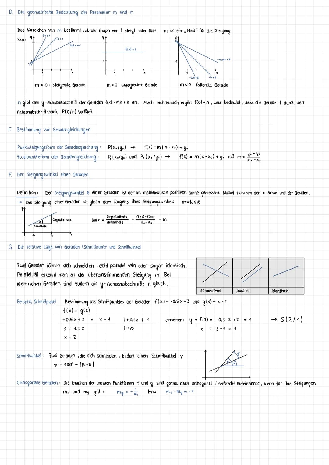 I. Funktionen und ihre Darstellung
1. Reelle Funktionen
A. Der Funktionsbegriff
Definition: Eine Zuordnung f, die jedem x einer Menge D (Def