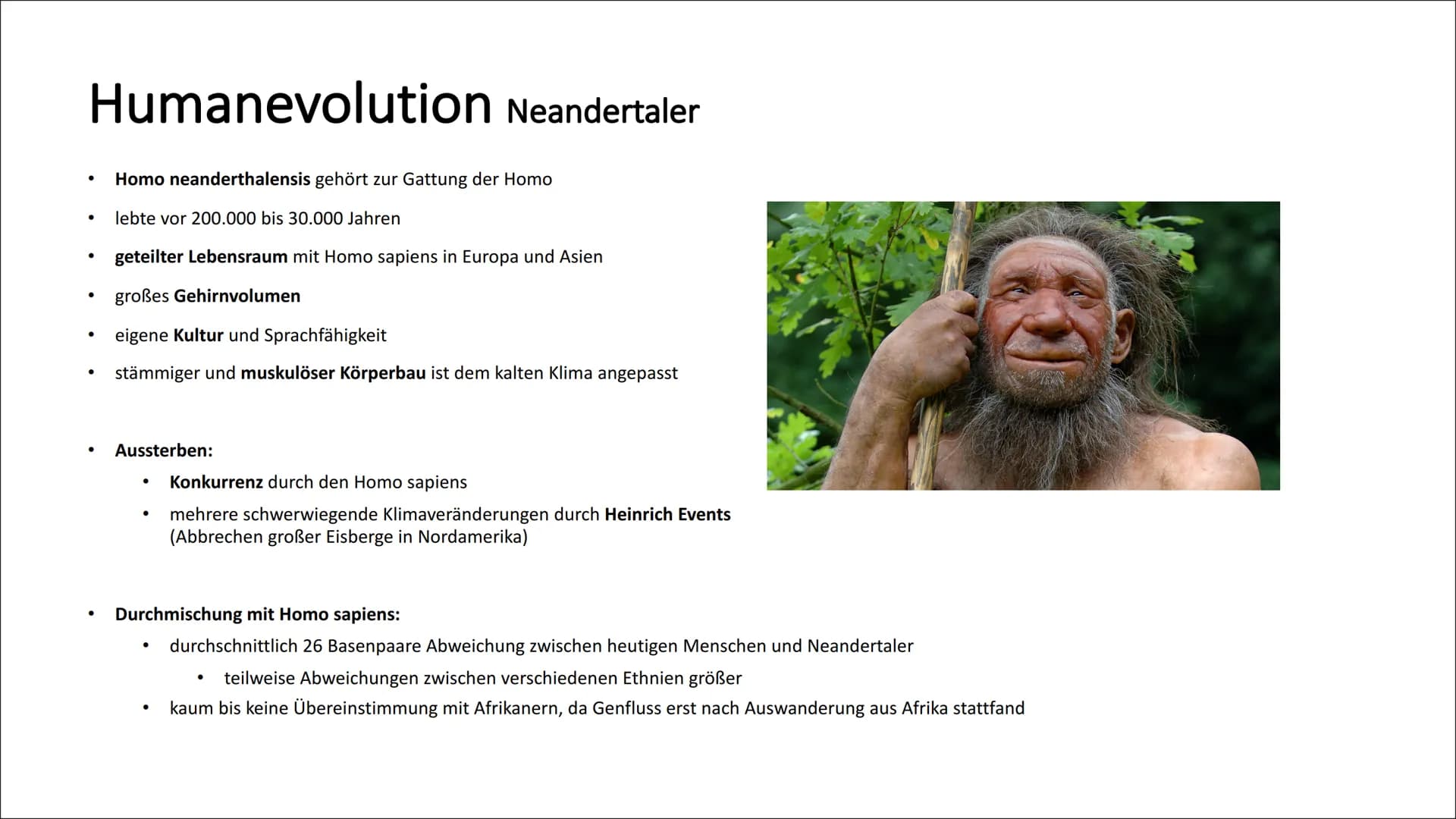 Humanevolution die frühen Hominiden
Aufspaltung in Schimpansen und Hominiden vor 5-7 Millionen Jahren
immer noch größte DNA-Übereinstimmung
