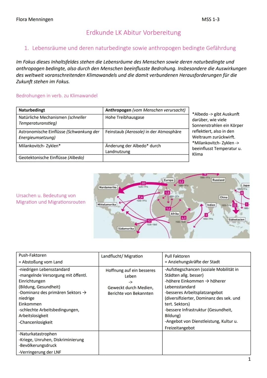 Abitur Vorbereitung Erdkunde LK