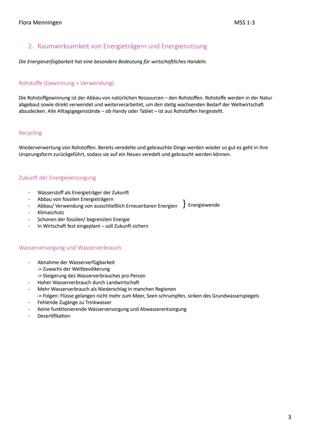 Flora Menningen
Erdkunde LK Abitur Vorbereitung
1. Lebensräume und deren naturbedingte sowie anthropogen bedingte Gefährdung
Im Fokus dieses