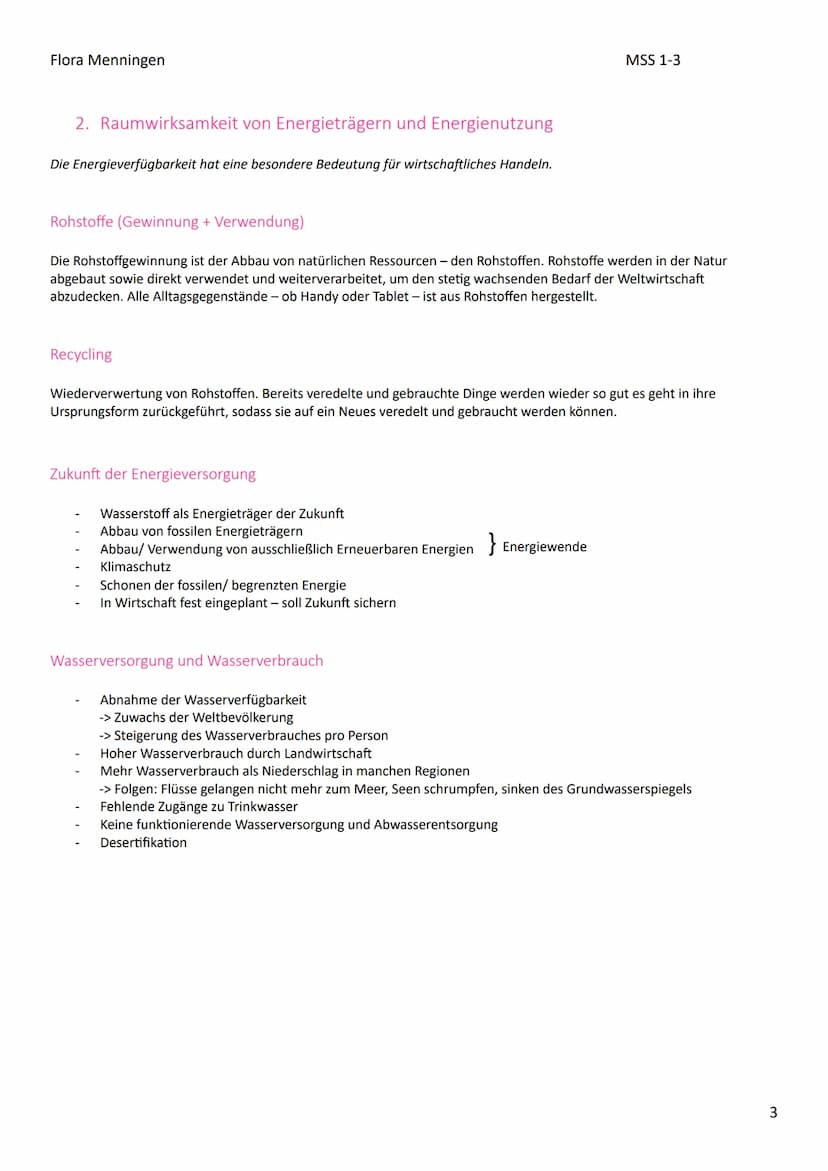 Flora Menningen
Erdkunde LK Abitur Vorbereitung
1. Lebensräume und deren naturbedingte sowie anthropogen bedingte Gefährdung
Im Fokus dieses