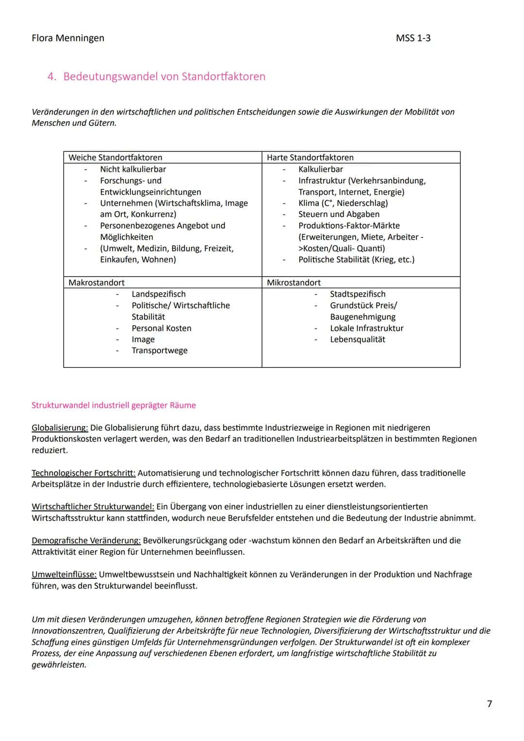 Flora Menningen
Erdkunde LK Abitur Vorbereitung
1. Lebensräume und deren naturbedingte sowie anthropogen bedingte Gefährdung
Im Fokus dieses