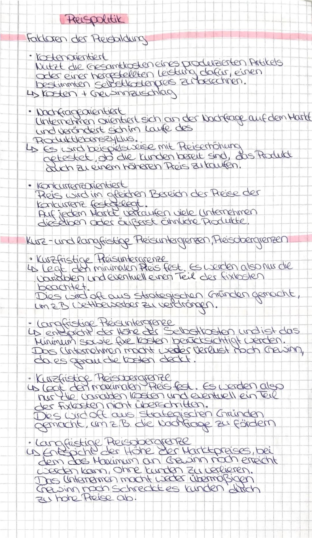 Marketing Grundlagen des Marketings
Käufer und Verkäufermarkt
Käufermarkt
• Des kunde hat die Macht, da das Angebot
größer ist als die Nachf