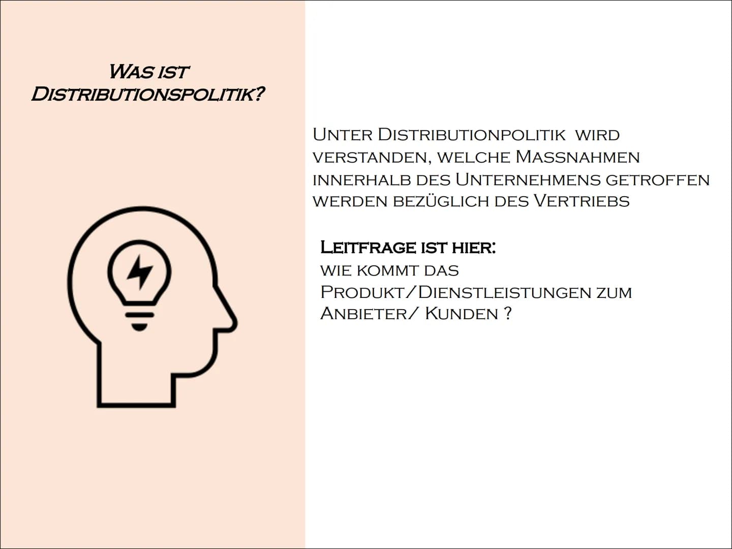 # DISTRIBUTIONSPOLITIK

PRÄSENTIERT VON
CHIARA&DILARA

Distribution WAS FÄLLT EUCH ZU DISTRIBUTIONSPOLITIK EIN ? # INHALTSVERZEICHNIS

* WAS