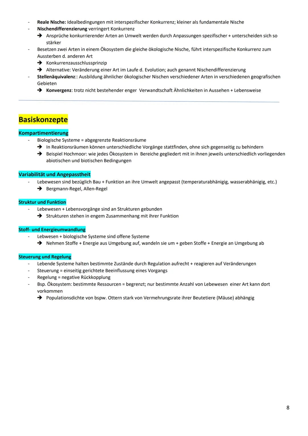 Zusammenfassung Fotosynthese und Ökologie
wichtig-Graphbeschreibung
Überschrift / Unterschrift
x-/y-Achsen nennen und Skalierung, Verlauf ge