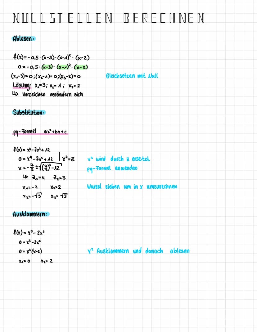 ABLEITUNGSREGELN
Die Ableitung einer Konstanten ist Null:
f(x)=5 → f(x)= 0
Ableitung von x:
f(x)=x f'(x) = 1
Potenzregel
f(x)=x" f'(x) = n.x