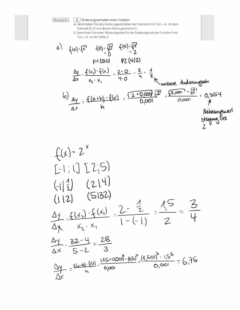 Mathe Lernzettel 21.03
Änderungsrate/ Steigungsgraphen zeichnen:
-Anderungsrate an einer bestimmten Stelle
hangt eng mit der Steilheit des G