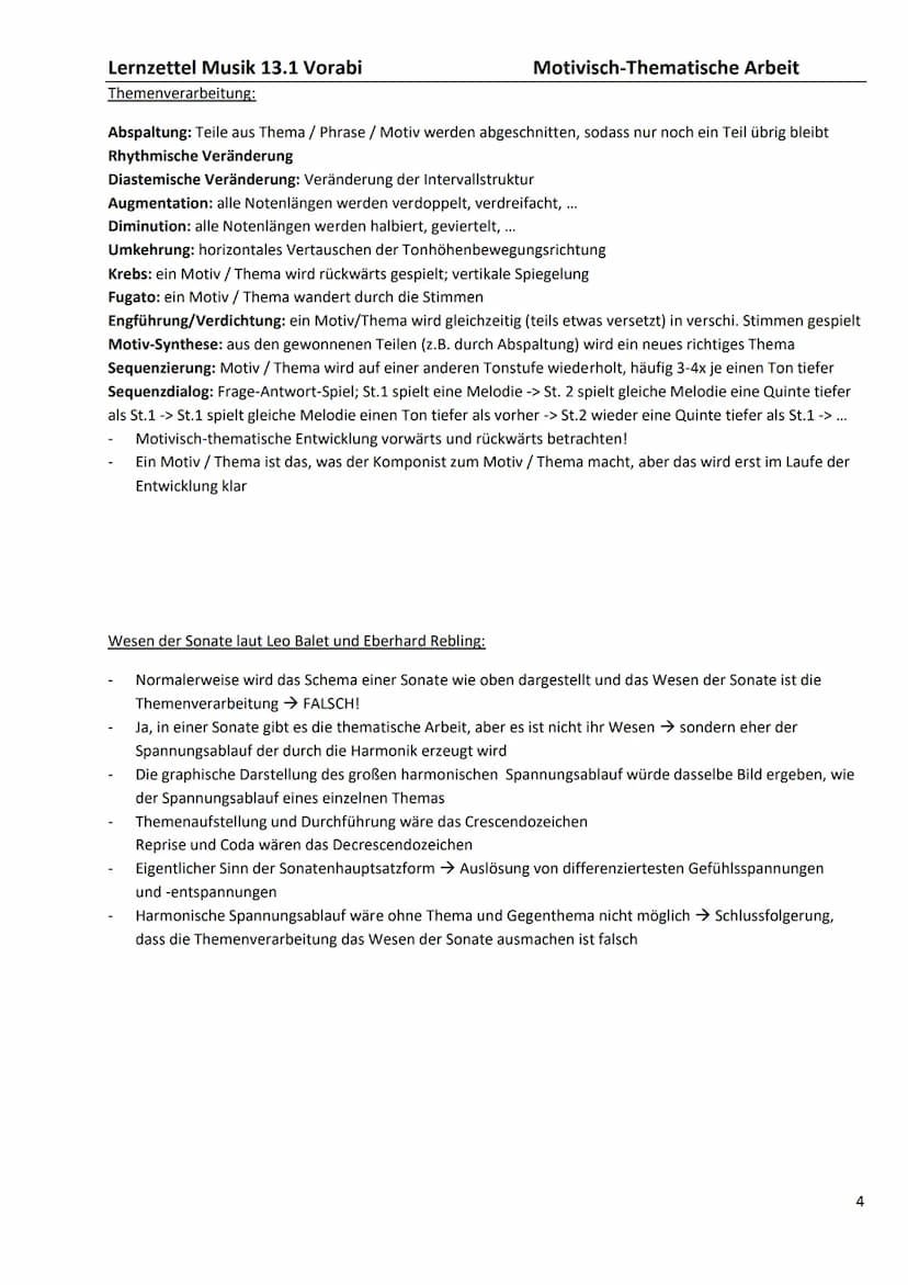 Lernzettel Musik 13.1 Vorabi
Fachbegriffe:
Artikulation: differenzierte Gestaltung von Tonerzeugung, geltend für alle Instrumente (staccato,