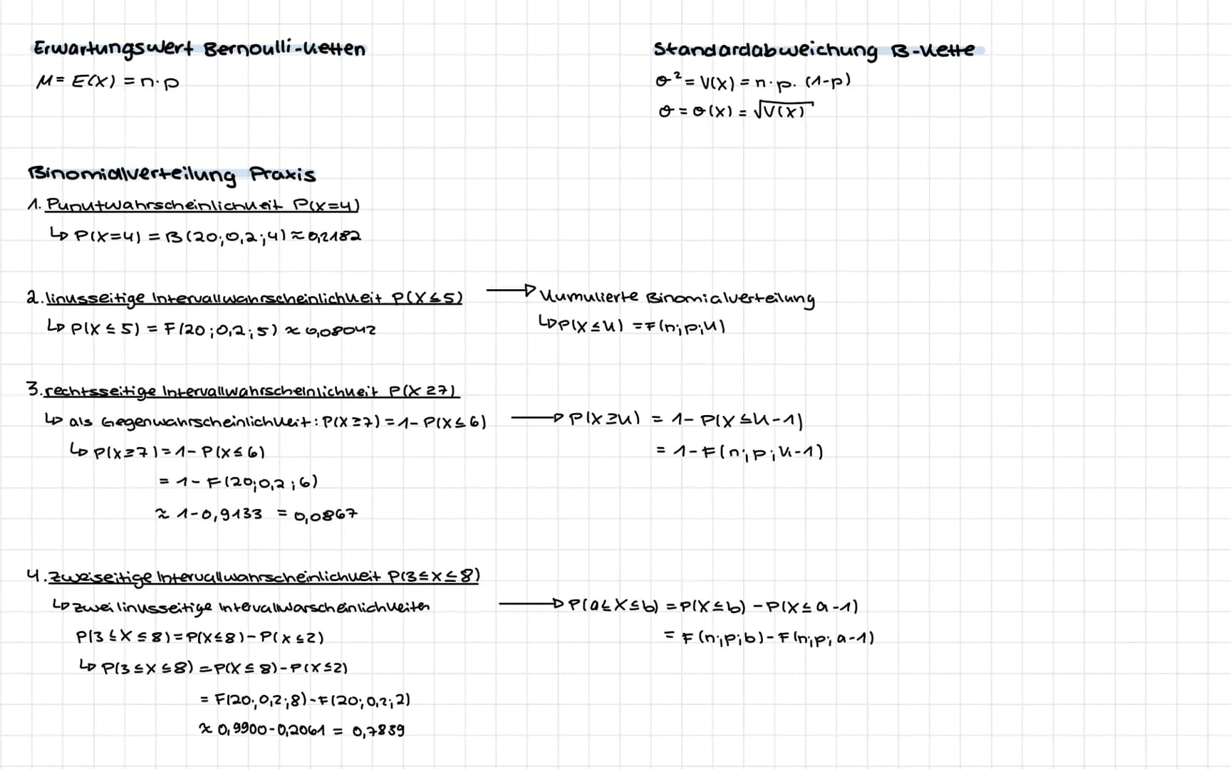 MATHE
Themen
-Vierfeldertafeln ✓
-Bedingte Wahrscheinlichweiten ✓
-Wahrscheinlichueitsverteilungen ✓
(inkl. Erwartungswert und ✓
Standardabw