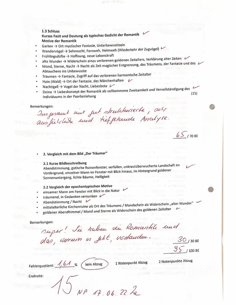 Deutsch BG 11
Leistungsnachweis Nr. 4
Liebeslyrik aus verschiedenen Epochen
Name: Len: Schmiedel
Aufgabenstellung:
1. Analysieren Sie das vo