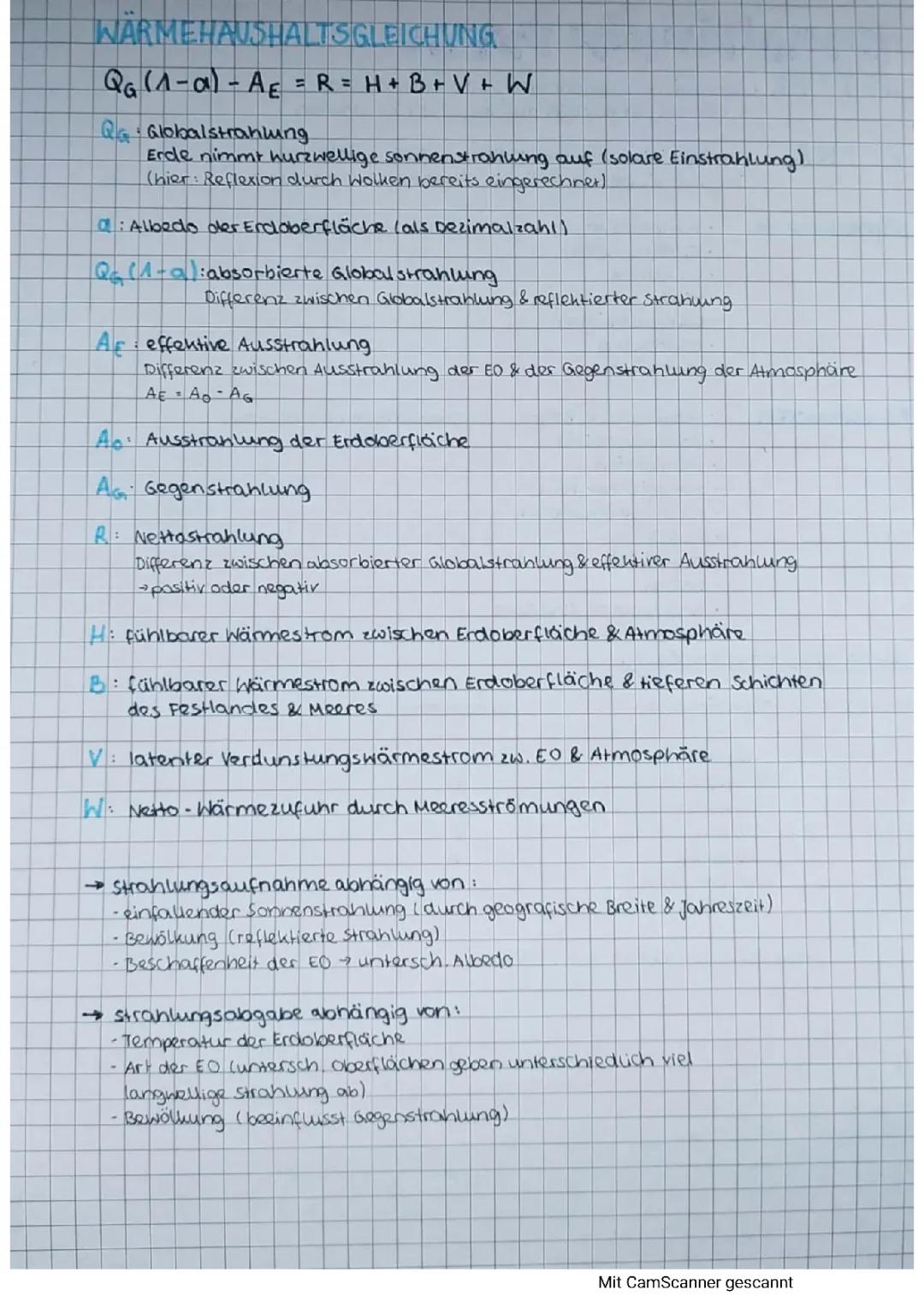 Strahlungs- und Wärmehaushalt der Erde einfach erklärt