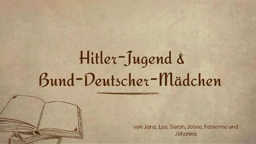 Die Erziehungsziele der Hitler-Jugend und Baldur von Schirachs Rolle