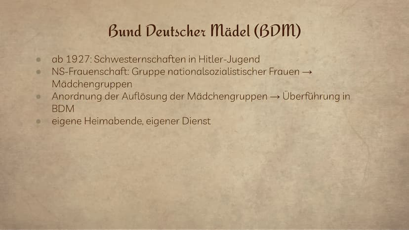 Hitler-Jugend &
Bund-Deutscher-Mädchen
von Jana, Lea, Sarah, Joline, Fabienne und
Johanna 11
Der
01
02 BDM und HJ
Reichsjugendführer
2
+4
D
