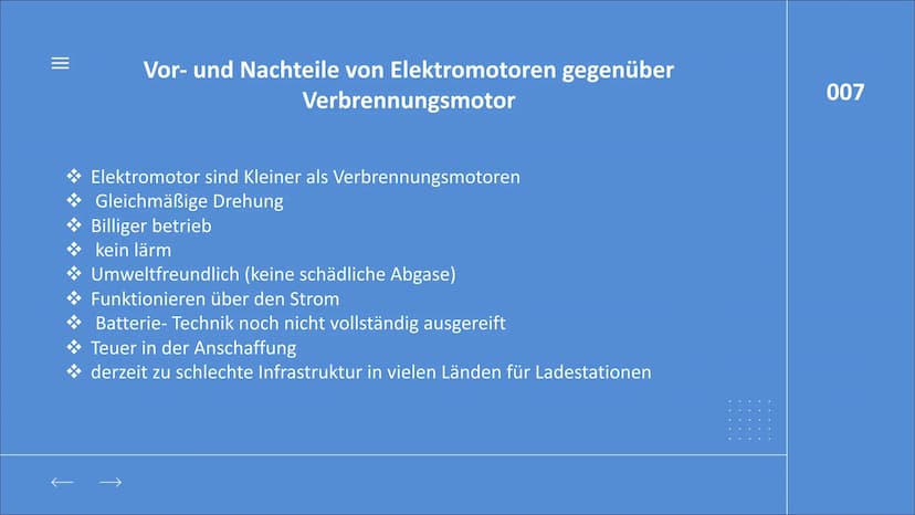 DER
ELEKTROMOTOR
BY AYA & Natalie
DOCE
001 |||
GLIEDERUNG
Was ist ein Elektromotor?
Unterschied zwischen wechsel- und Gleichstrom
Aufbau von