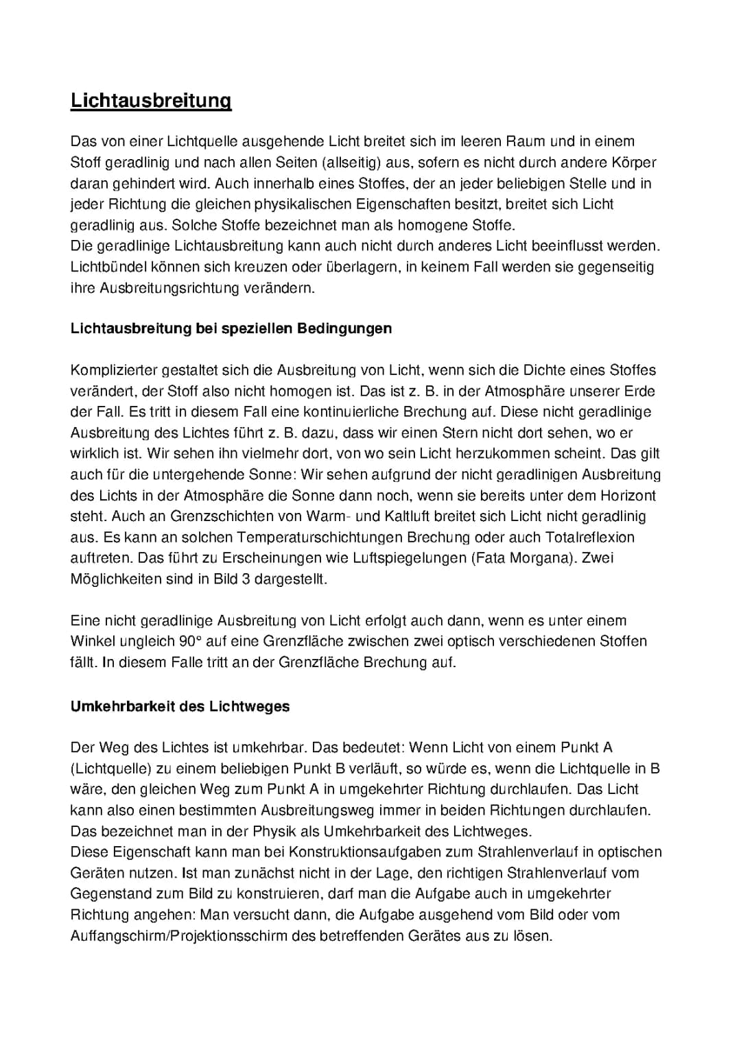 Wie breitet sich Licht aus - Lichtausbreitung einfach erklärt für Klasse 6 und 7