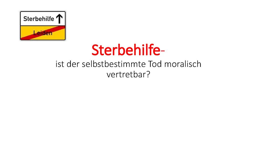 Sterbehilfe: Definition, Ethik und das Recht auf selbstbestimmtes Sterben