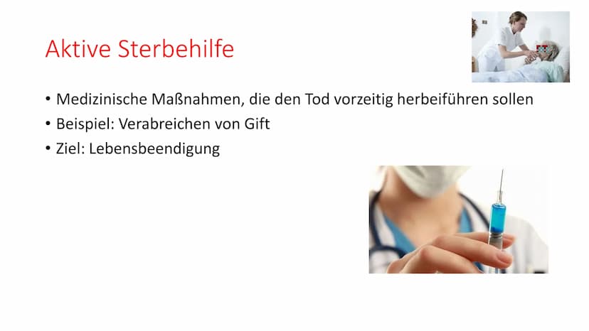 Sterbehilfe
Leiden
Sterbehilfe-
ist der selbstbestimmte Tod moralisch
vertretbar? Gliederung
• Definition
• Formen der Sterbehilfe
->Aktive 