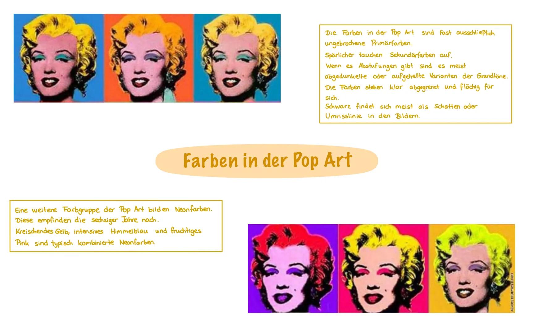 Pop Art, kurz für popular art
(engl. popular = volkstümlich, beliebt),
ist eine Kunstrichtung die Mitte der
1950er Jahre unabhängig voneinan