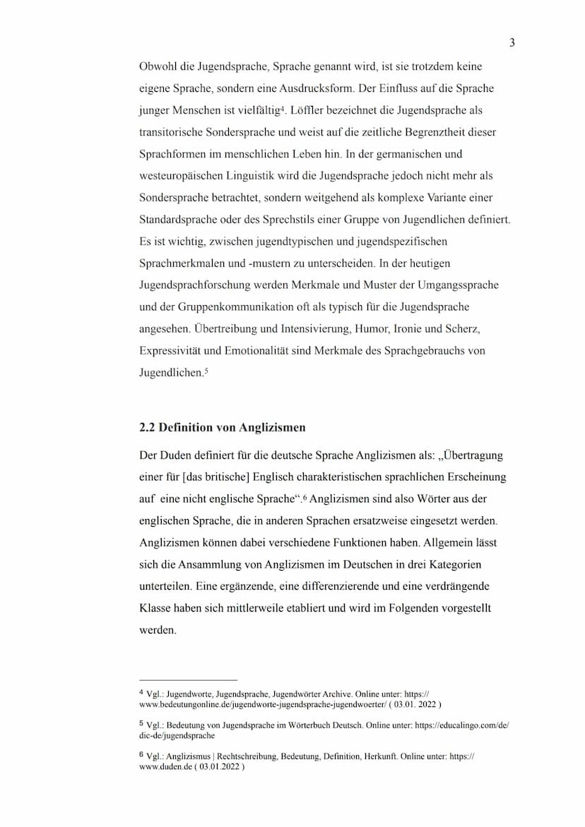 1. Einleitung
1
Anglizismen begegnen im Alltag immer wieder. Sei es in der Schule, in
alltäglichen Gesprächen oder in den Medien. Auch wenn 