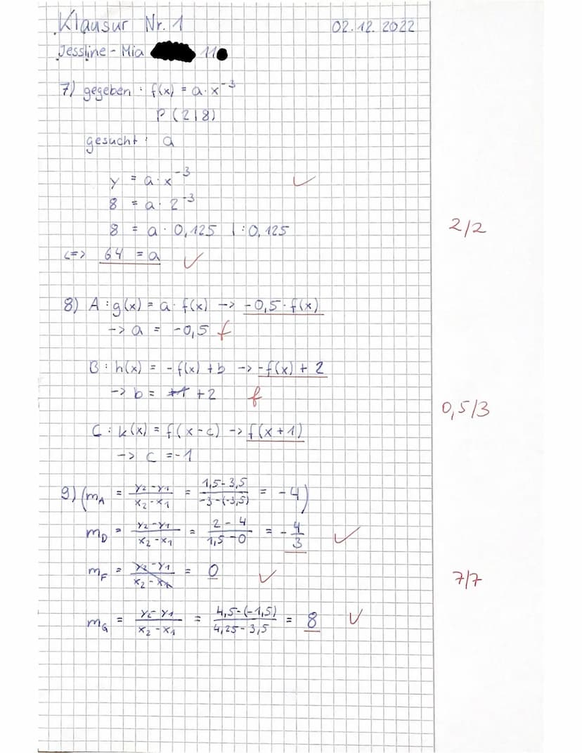 Schuljahr 2022/23
Fach: Mathematik
Klasse 11
Fachlehrer:
Hilfsmittelfreier Teil
1.) Berechne!
26 = 64
√144=
81 = 송
(-3)³ = -27
1-1/
=
4.)
Kl