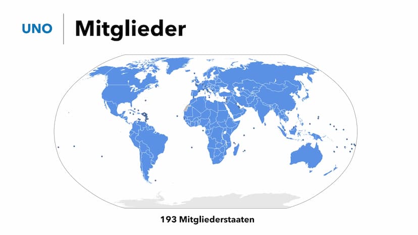 
<p>Die Vereinten Nationen, auch als United Nations Organisation (UNO) bekannt, sind eine internationale Organisation. Ihre Hauptbereiche um
