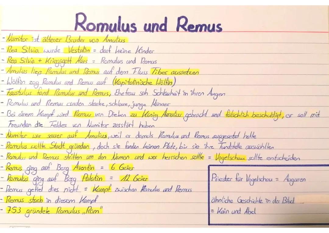 Die spannende Sage von Romulus und Remus für Kinder