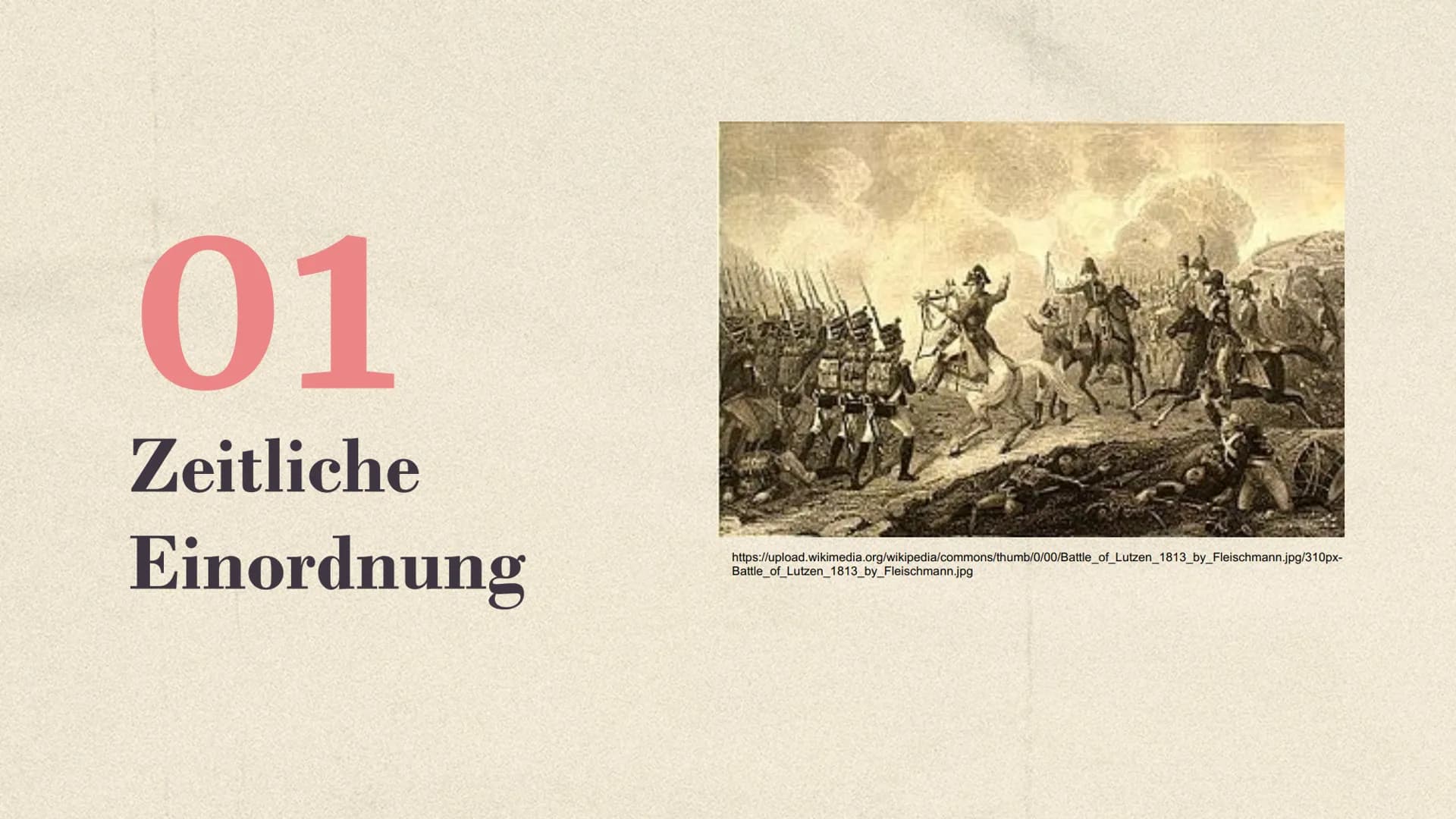 Der Wiener
Kongress
18. September 1814 bis
09. Juni 1815 Gliederung
1. Zeitliche Einordnung
2. Ursachen
3. Allgemeine Fakten
4. Prinzipien/ 