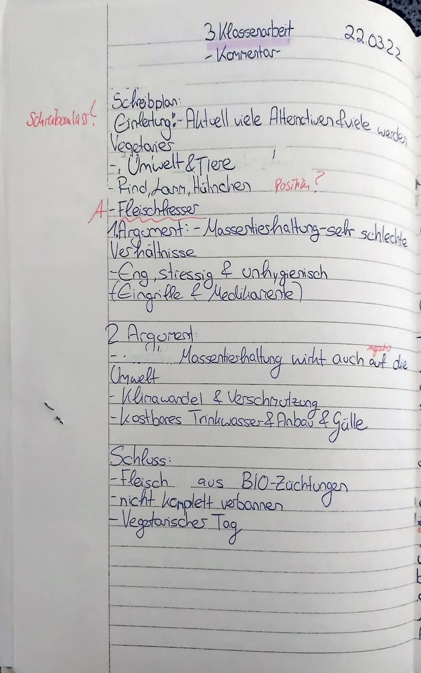 1. Deutscharbeit, Klasse 10e 2021 22 (WaY), 22.02.2022
Schwerpunkt: Materialgestützes Schreiben - Kommentar
Aufgabenstellung:
Am Franziskane