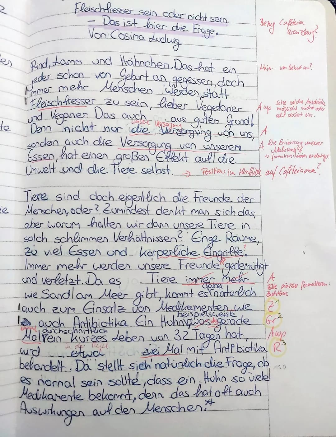 1. Deutscharbeit, Klasse 10e 2021 22 (WaY), 22.02.2022
Schwerpunkt: Materialgestützes Schreiben - Kommentar
Aufgabenstellung:
Am Franziskane