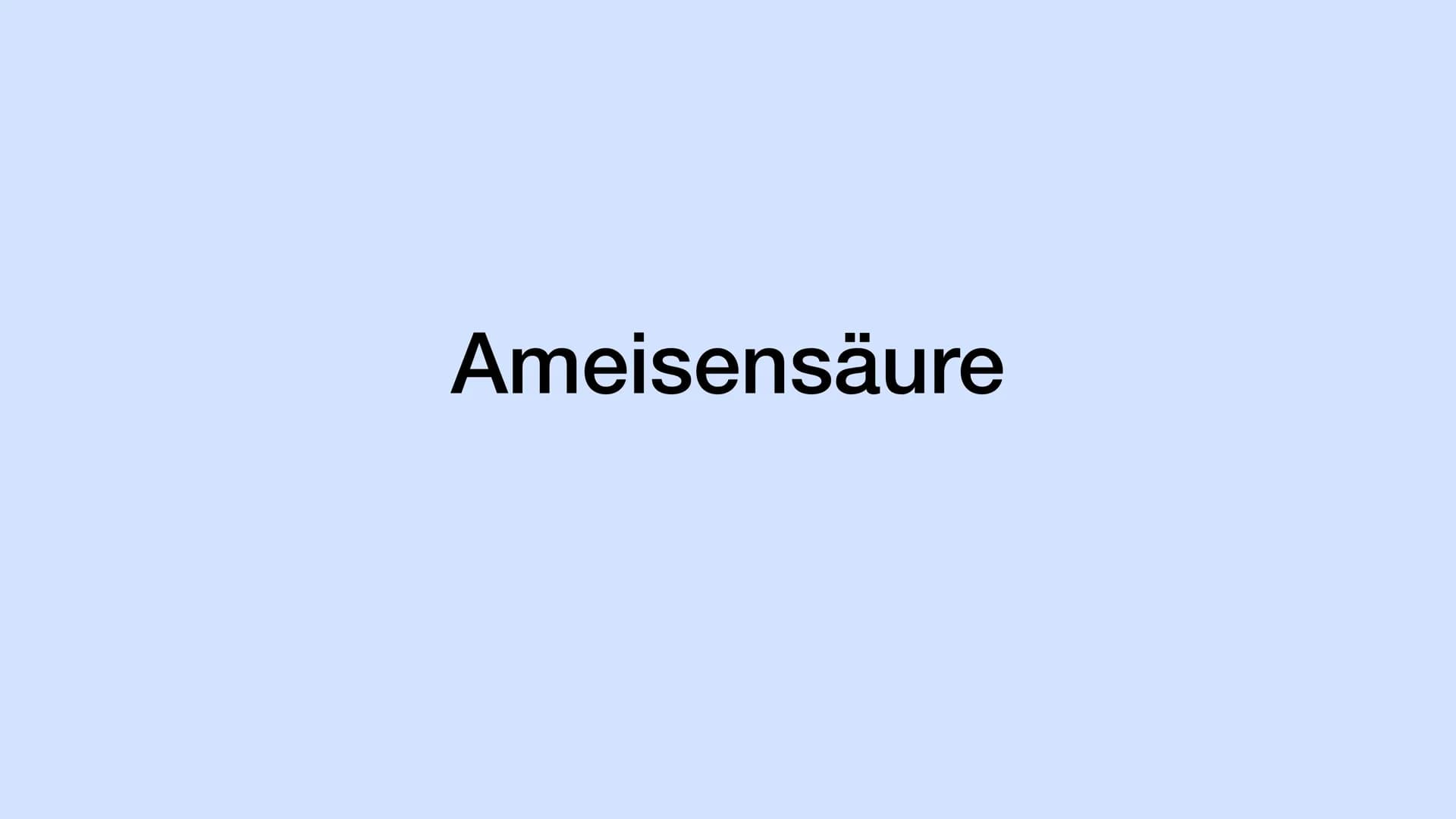 Ameisensäure Geschichte der Ameisensäure
●
Einige Naturalisten und Alchemisten beobachteten Anfang des 15.
Jahrhunderts, wie Ameisen eine sa