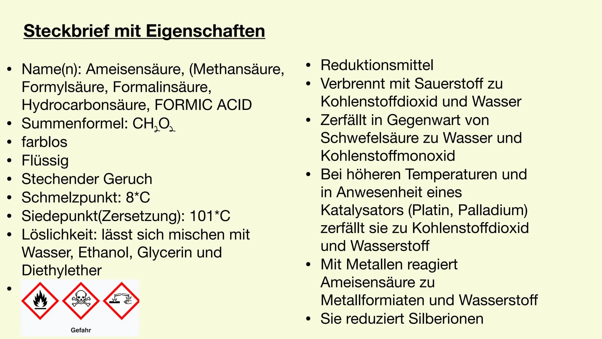 Ameisensäure Geschichte der Ameisensäure
●
Einige Naturalisten und Alchemisten beobachteten Anfang des 15.
Jahrhunderts, wie Ameisen eine sa