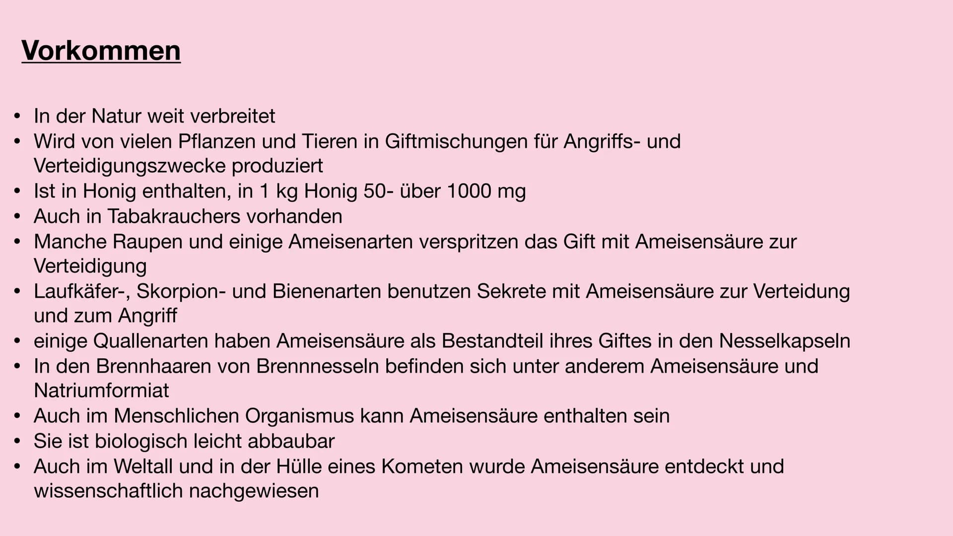 Ameisensäure Geschichte der Ameisensäure
●
Einige Naturalisten und Alchemisten beobachteten Anfang des 15.
Jahrhunderts, wie Ameisen eine sa